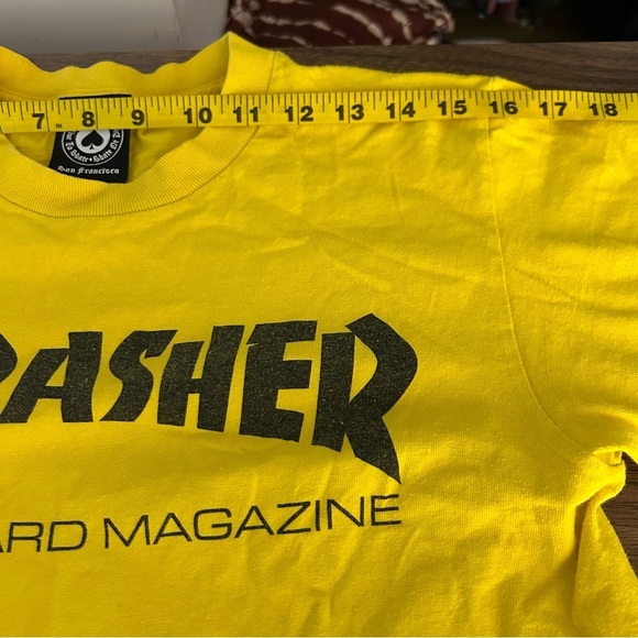 💕Thrasher Yellow T-Shirt S - Picture 7 of 9